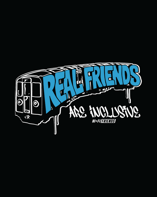 Toddler Real Friends Metro Unisex Black Tee