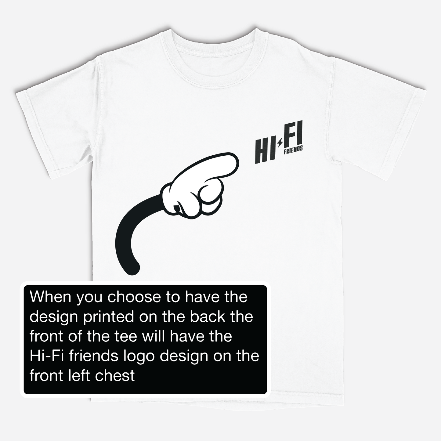 No Skips. White Tee