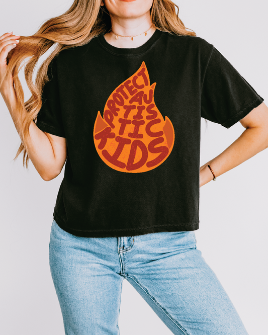 Women's Protect Autistic Kids Boxy Tee