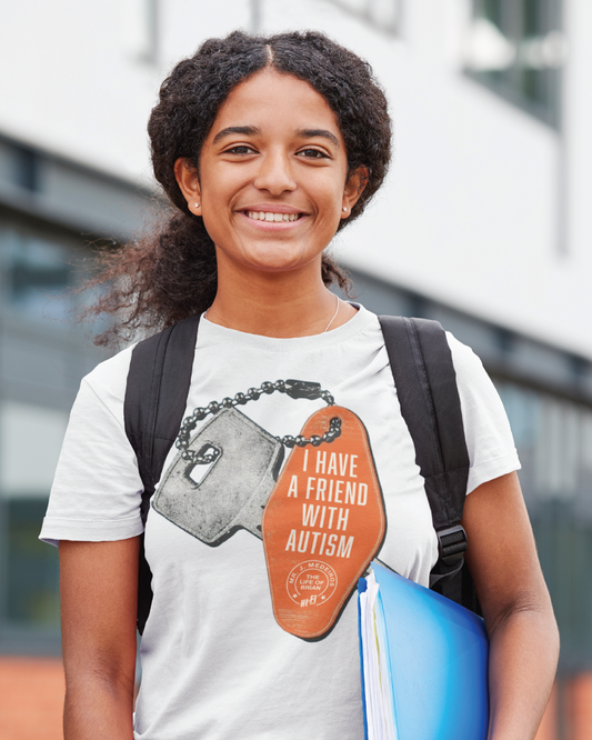 Youth I have a Friend With Autism Unisex Tee