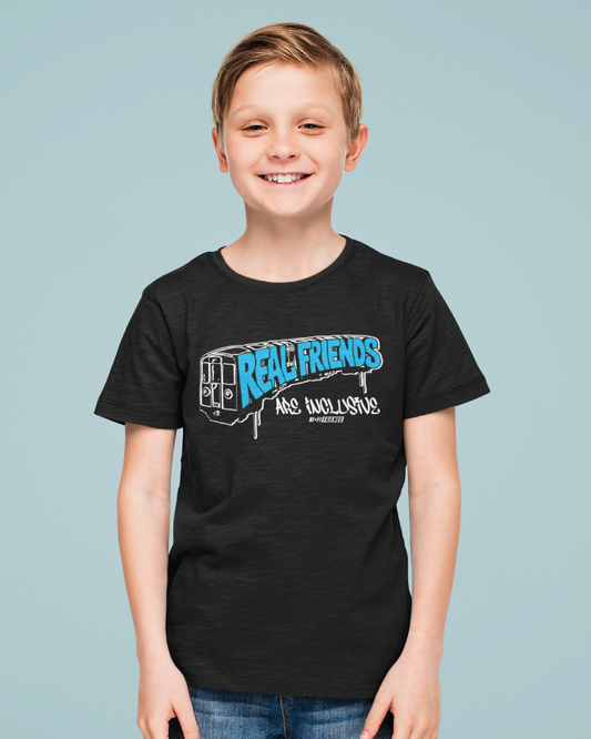 Youth Real Friends Metro Unisex Black Tee