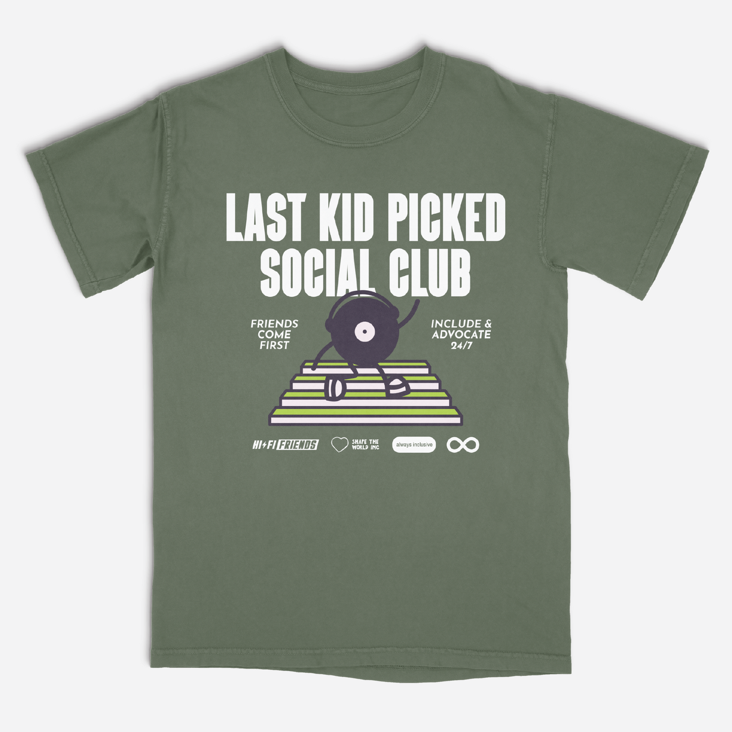 Last Picked Kid Social Club Moss Tee