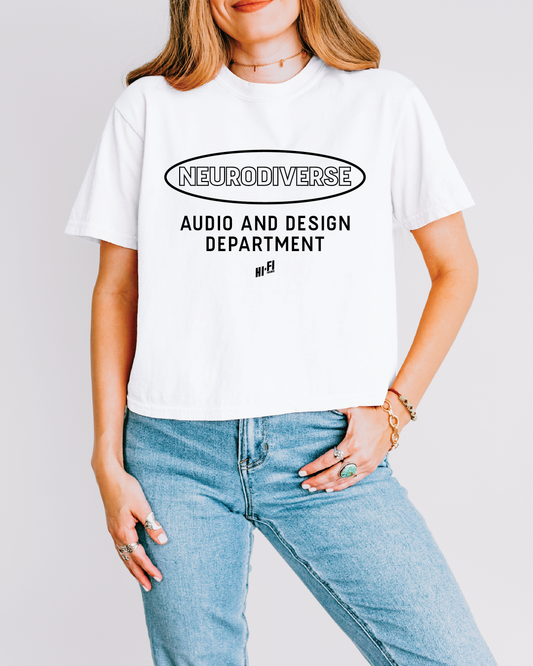 Women's Neurodiverse Audio and Design Department Boxy Tee
