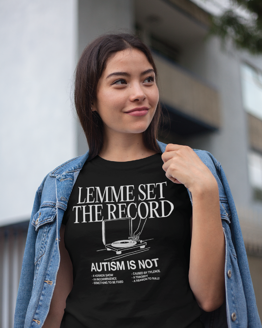 Adult Lemme Set The Record Unisex Tee