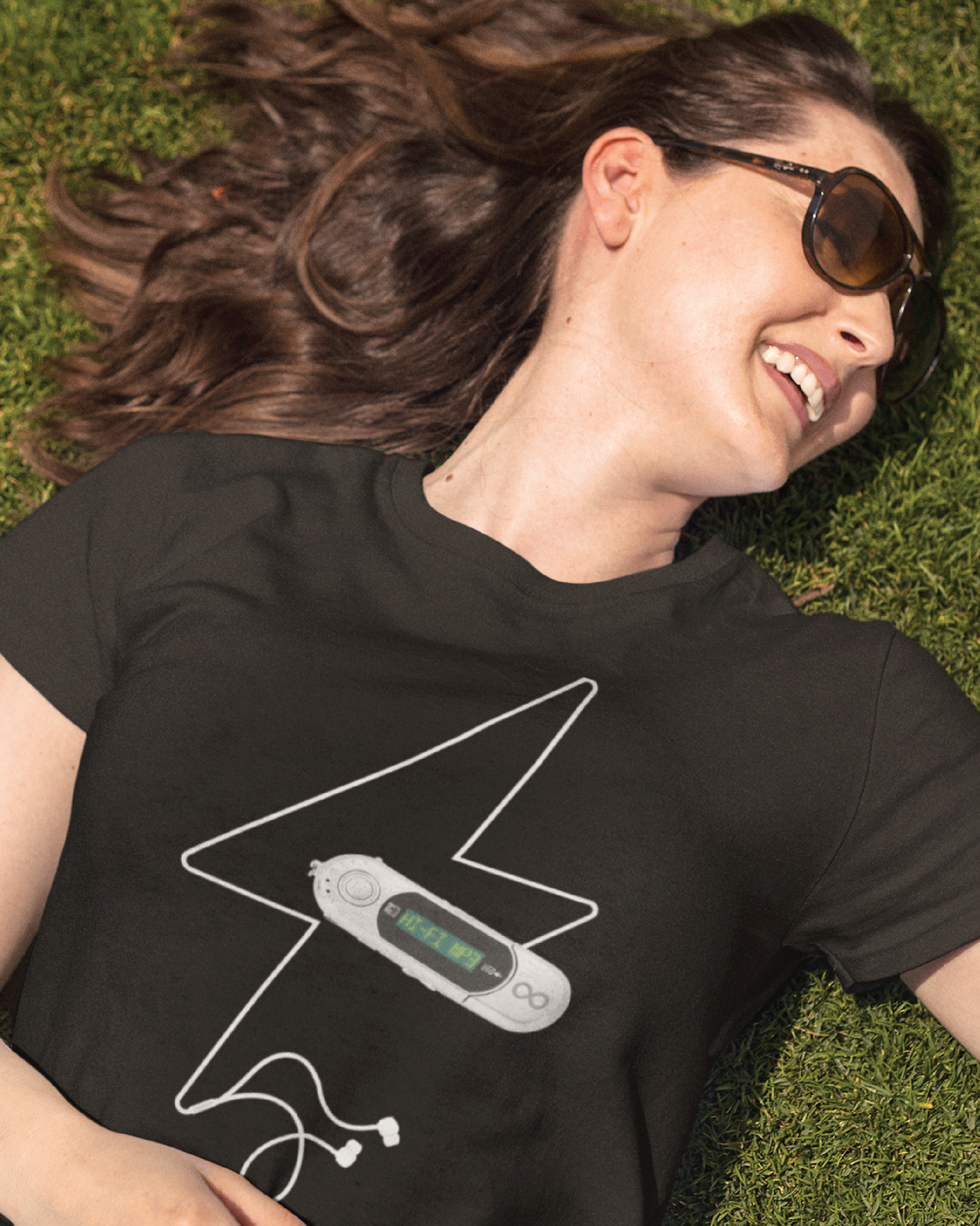 Adult Hi-Fi MP3 Unisex Black Tee