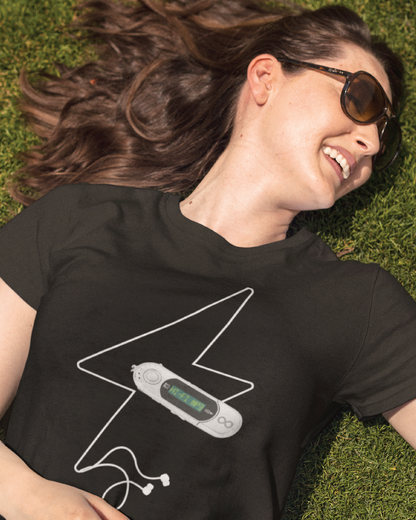 Adult Hi-Fi MP3 Unisex Black Tee