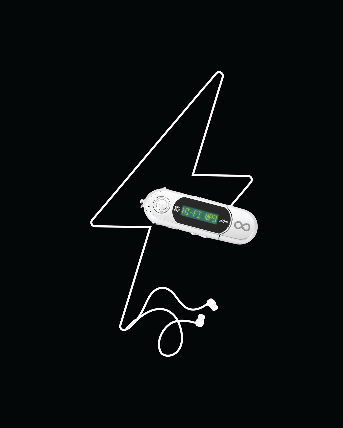 Adult Hi-Fi MP3 Unisex Black Tee