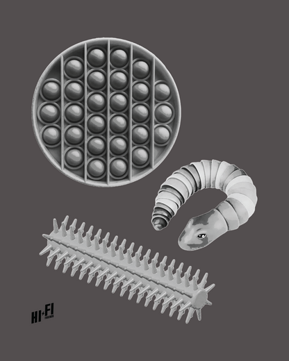 Adult Fidget Unisex Graphite Tee