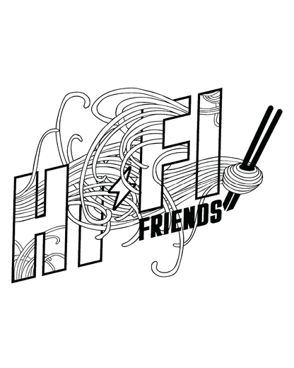 Toddler Hi-Fi Noodles Unisex Tee