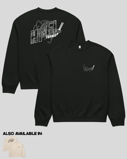 Hi-Fi Noodles Oversized Adult Crewneck