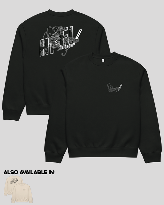 Hi-Fi Noodles Oversized Adult Crewneck