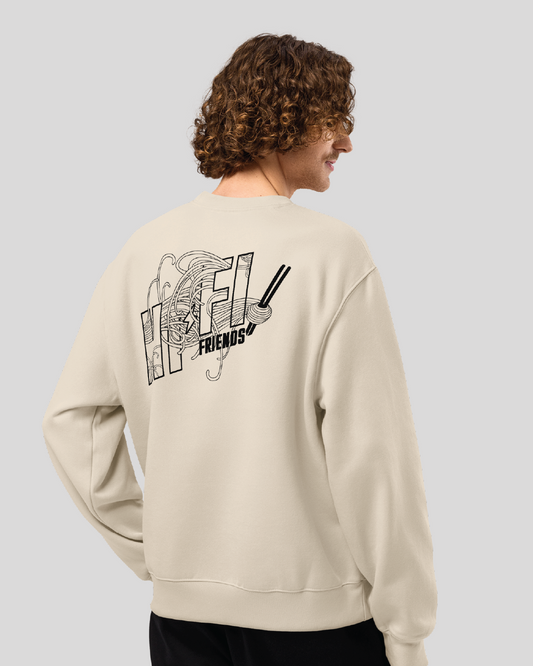 Hi-Fi Noodles Oversized Adult Crewneck