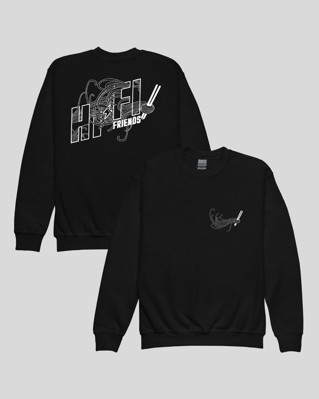 Youth Hi-Fi Noodles Unisex Crewneck