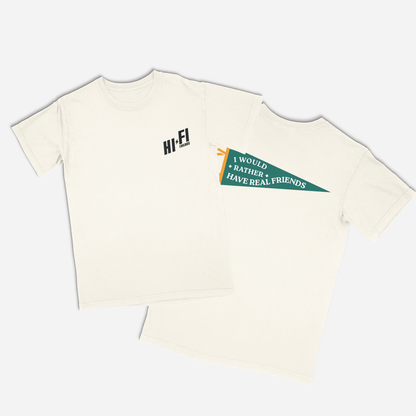 I'd Rather Pendant Ivory Tee