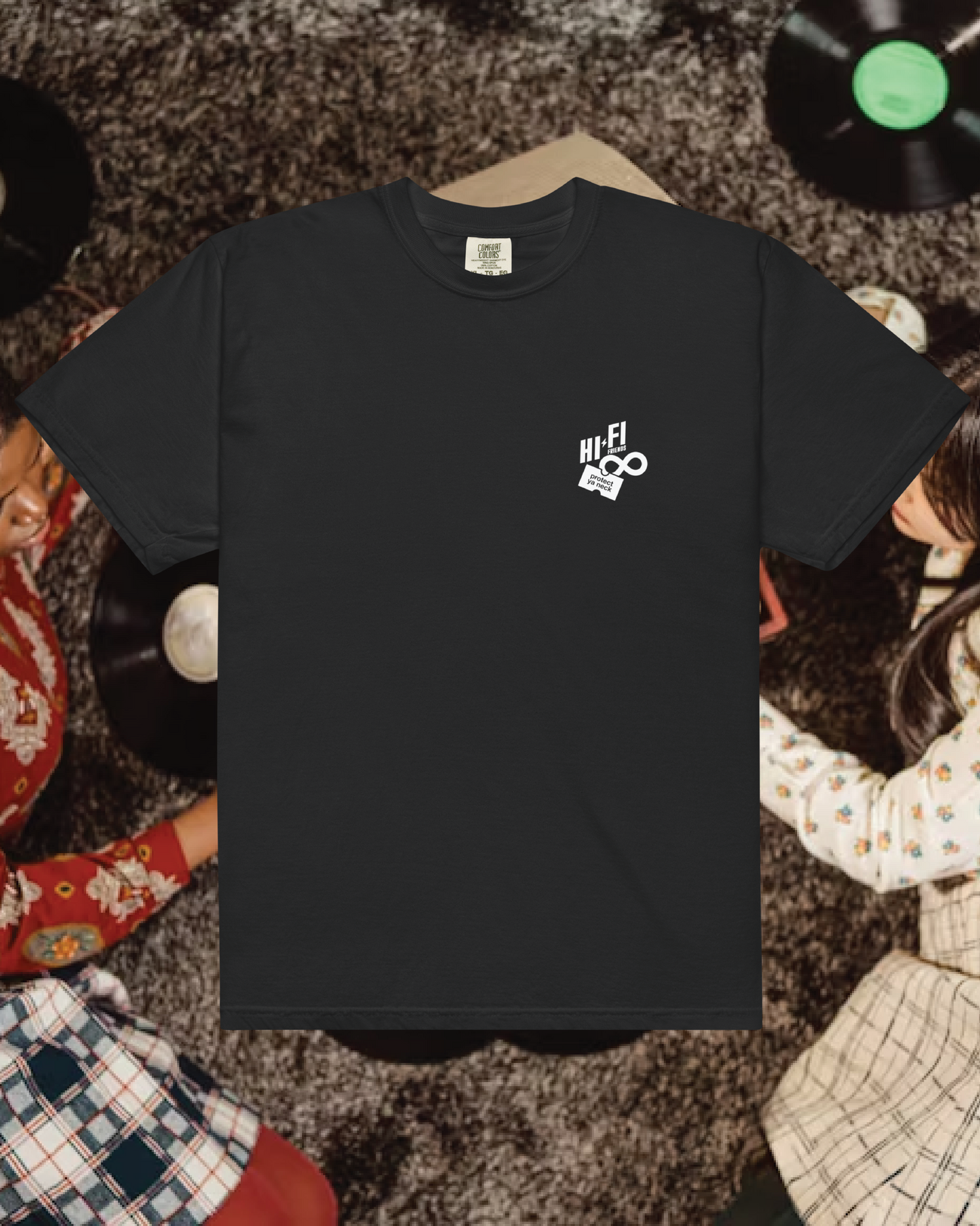 Youth Hi-Fi Friends Listening Club Black Tee