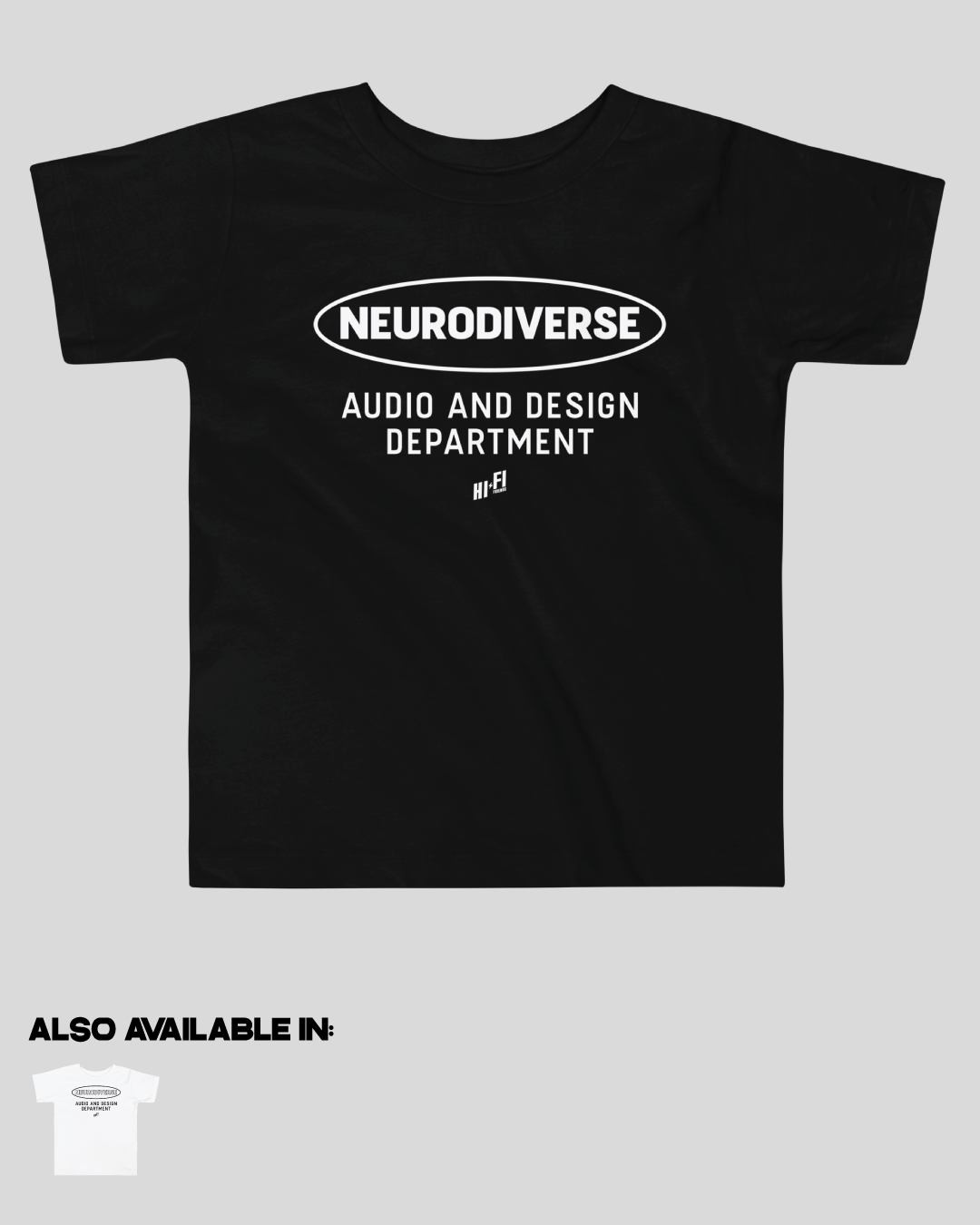 Toddler Neurodiverse Audio and Design Department Unisex Tee