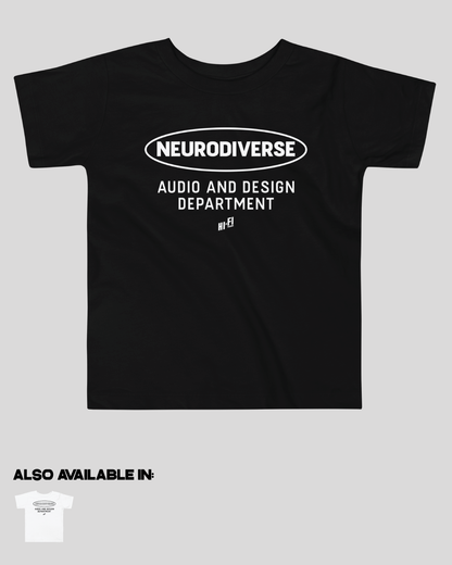 Toddler Neurodiverse Audio and Design Department Unisex Tee