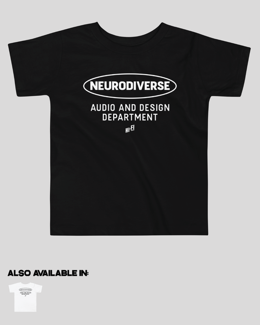 Toddler Neurodiverse Audio and Design Department Unisex Tee