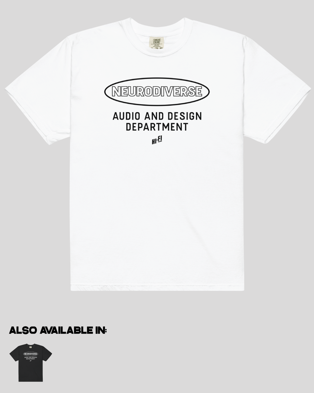 Adult Neurodiverse Audio and Design Department Unisex Tee