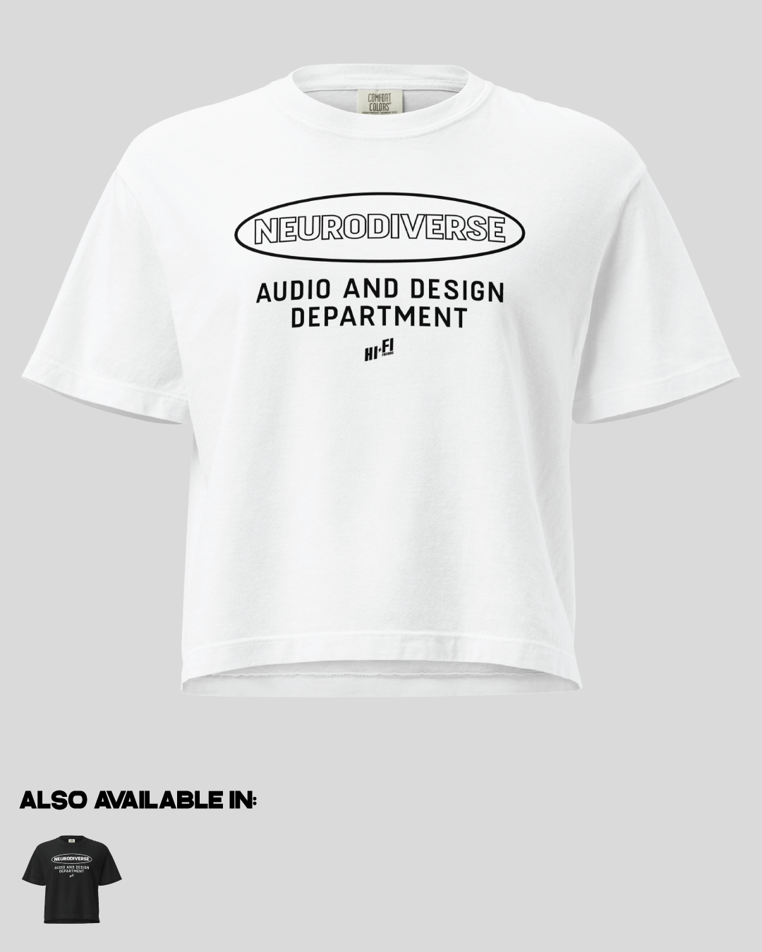 Women's Neurodiverse Audio and Design Department Boxy Tee