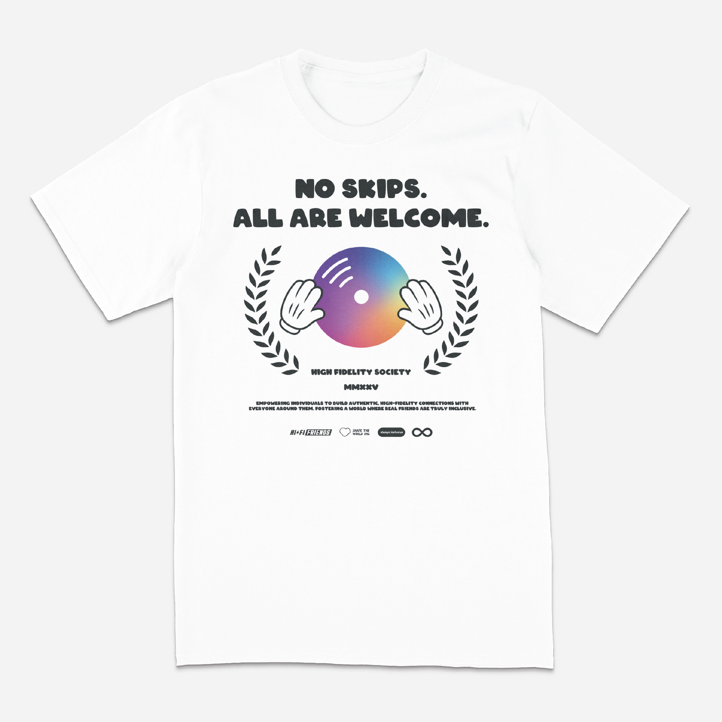 Youth No Skips. White Tee