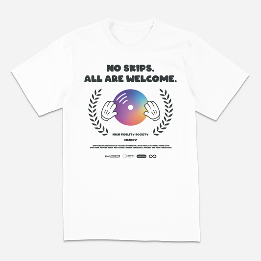Youth No Skips. White Tee