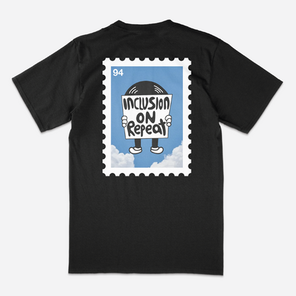 Youth Inclusion on Repeat Black Tee