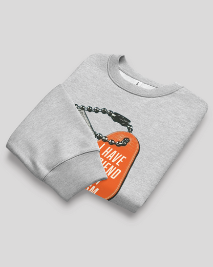 I Have a Friend With Autism Oversized Adult Crewneck