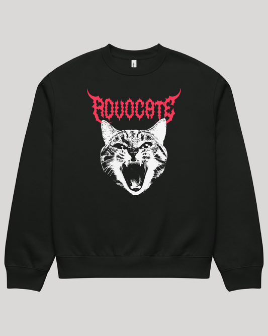 Catvocate Oversized Adult Crewneck
