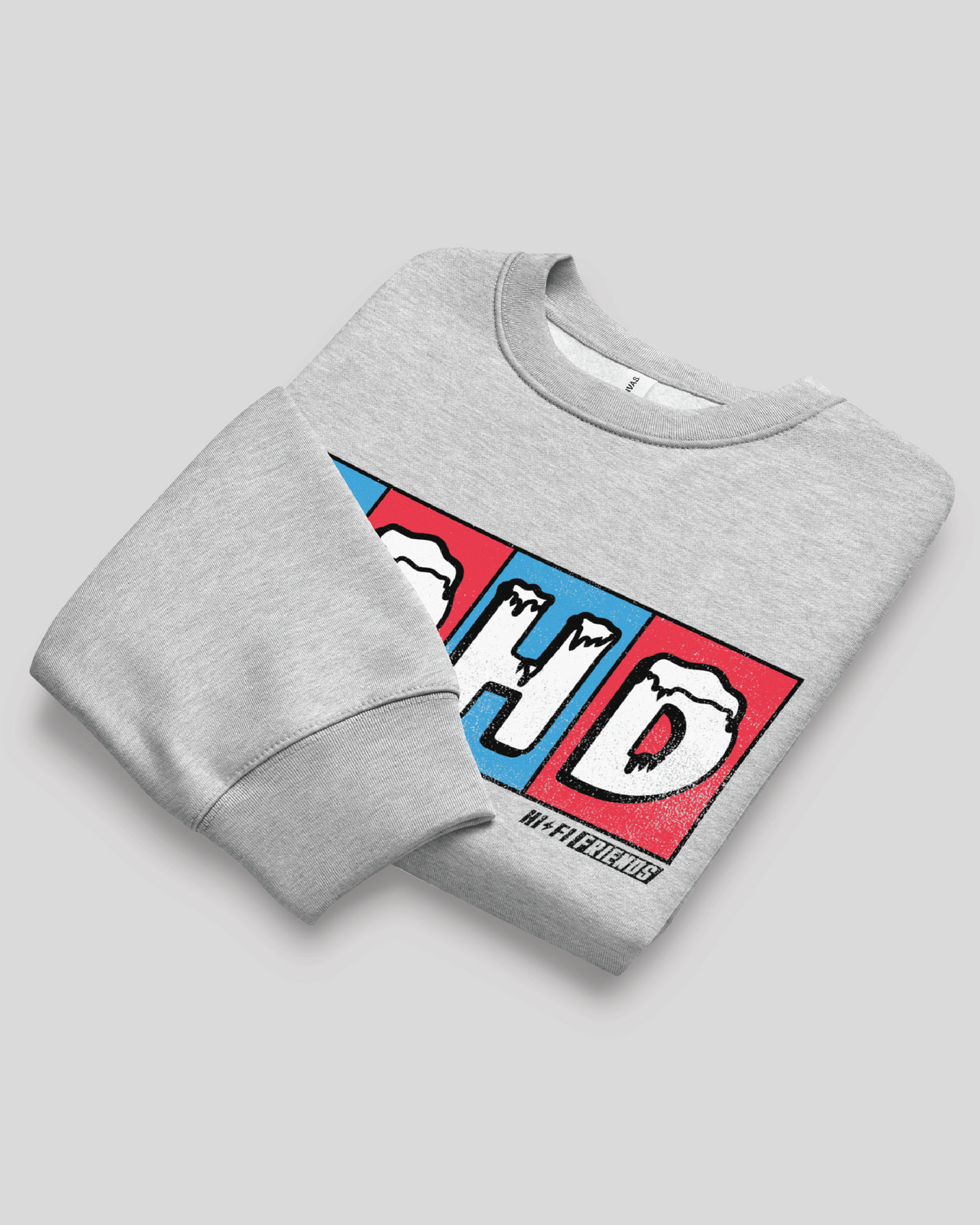 Inclusion Combo Oversized Grey Adult Crewneck