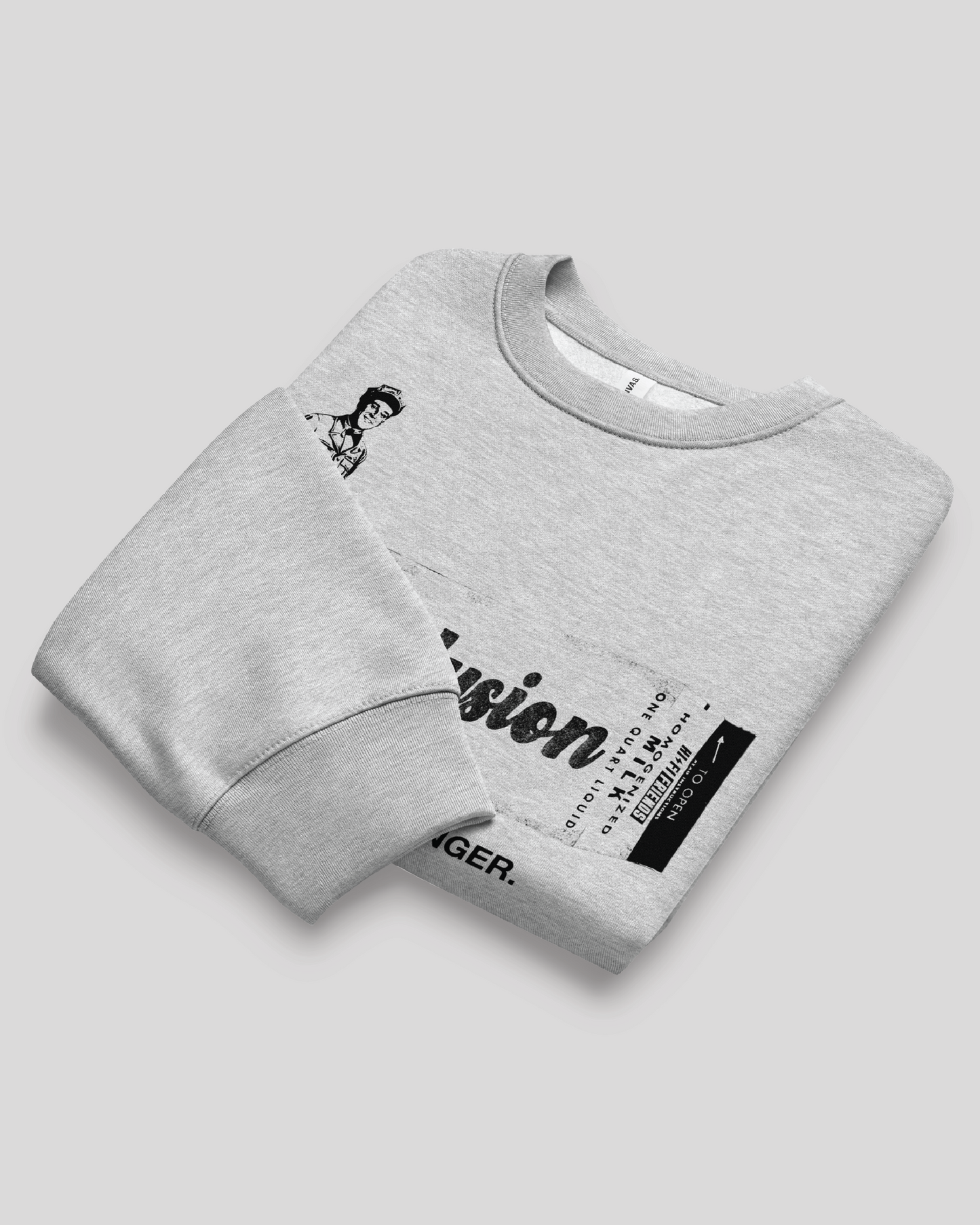 Inclusion Makes You Stronger Oversized Grey Adult Crewneck