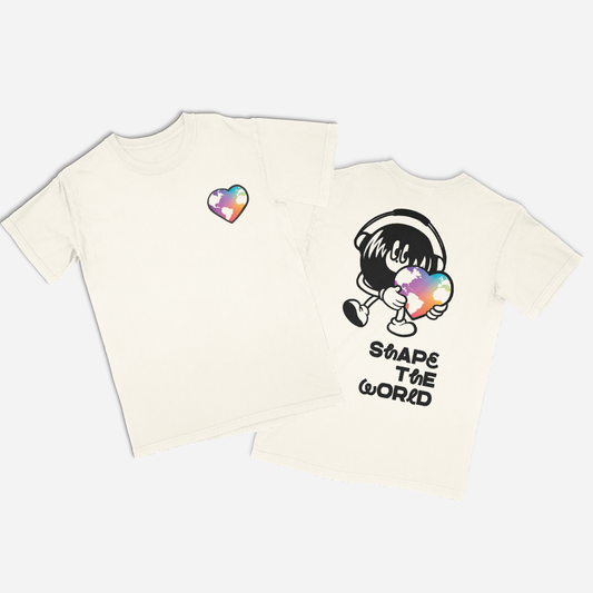 Shape The World Ivory Tee - Hi-Fi Friends