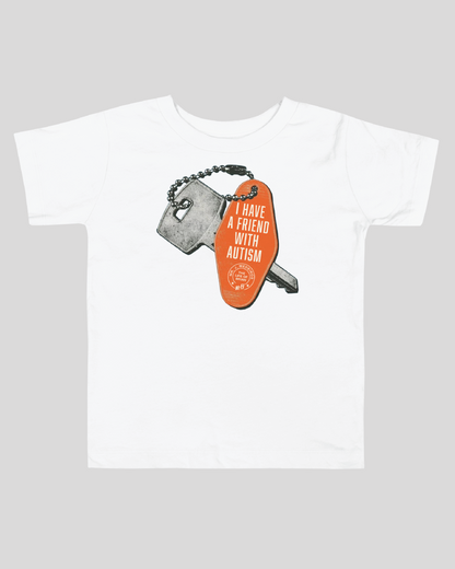 Toddler I Have a Friend With Autism Unisex Tee