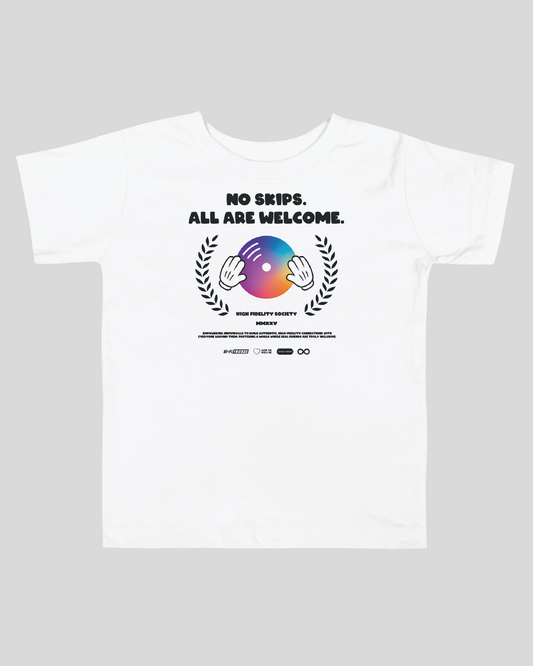 Toddler No Skips Unisex White Tee