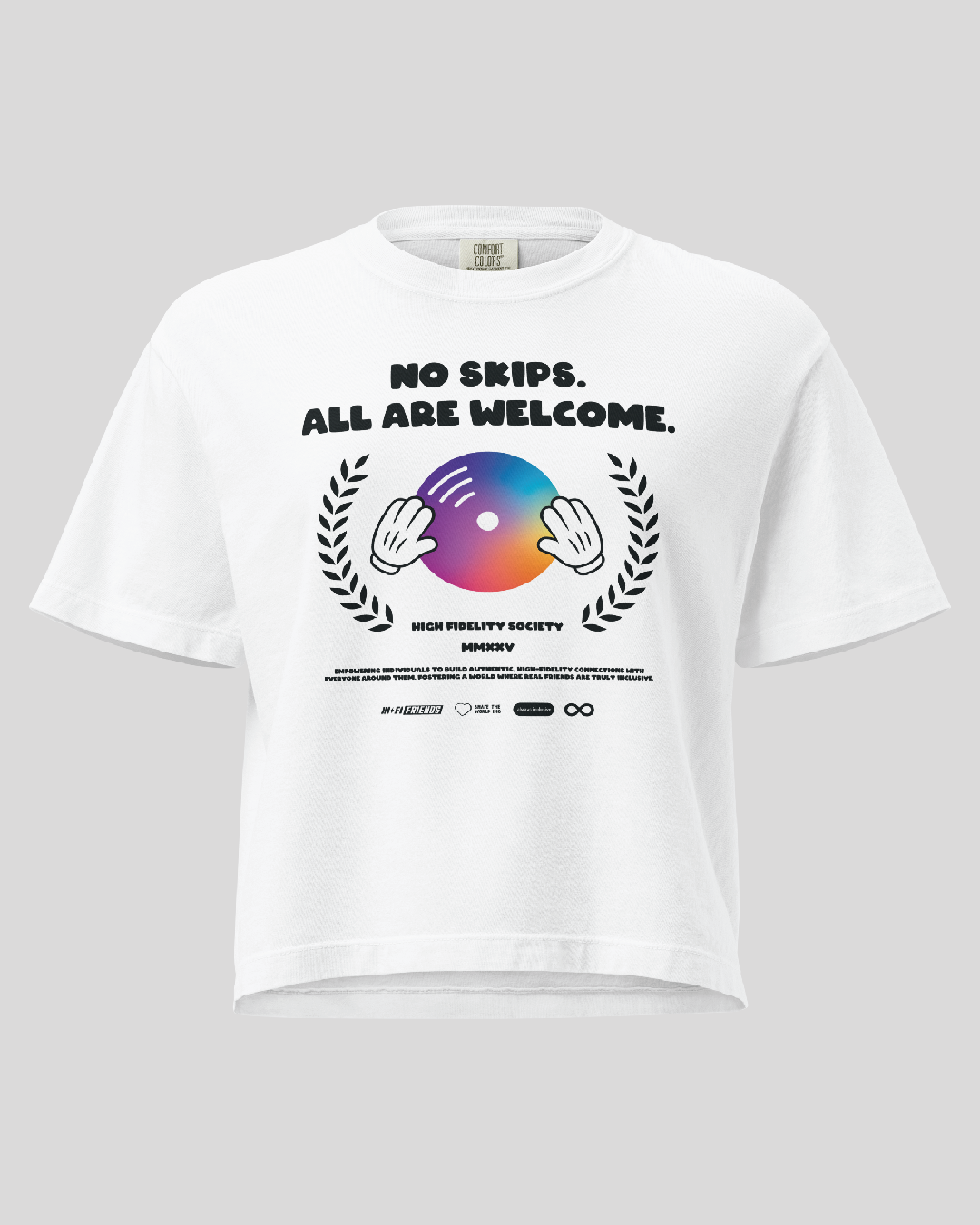 Women's No Skips Boxy White Tee