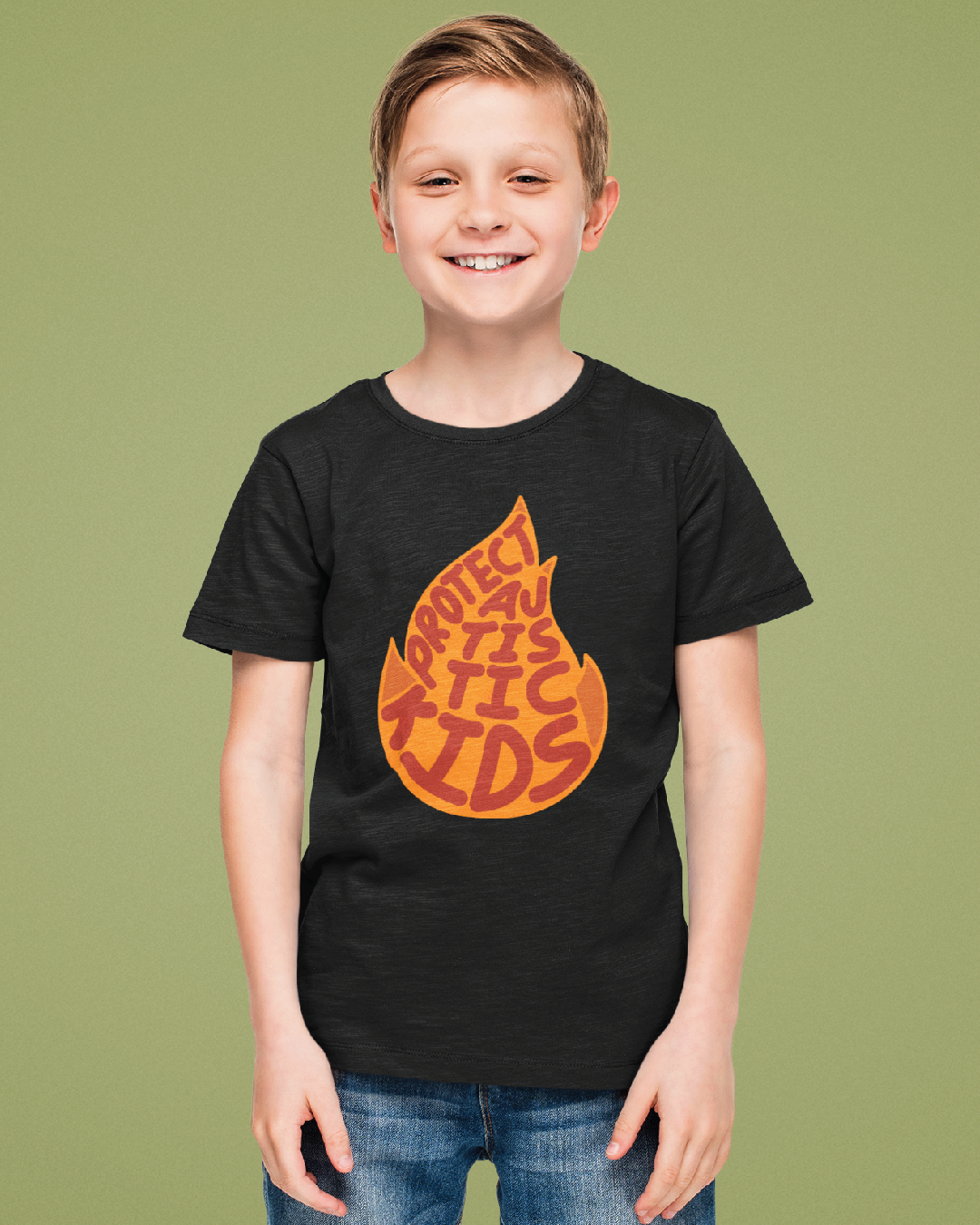 Youth Protect Autistic Kids Unisex Tee