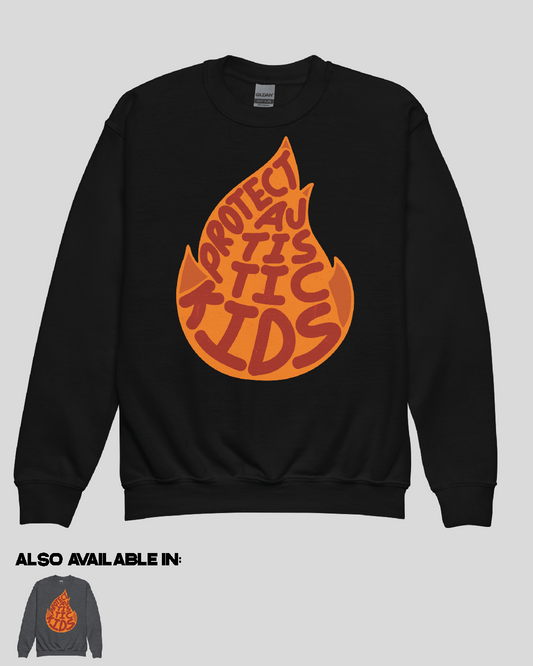 Youth Protect Autistic Kids Unisex Crewneck