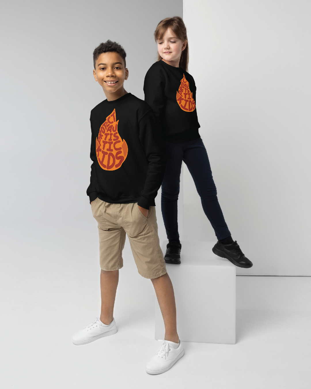 Youth Protect Autistic Kids Unisex Crewneck