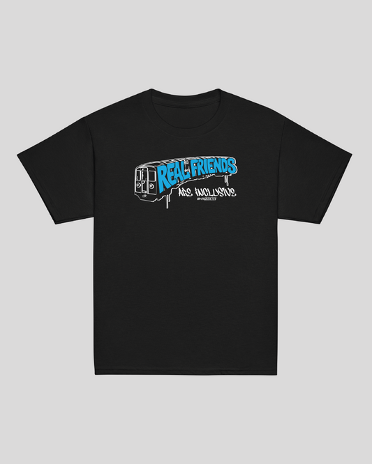 Youth Real Friends Metro Unisex Black Tee