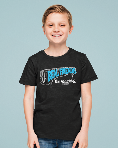 Youth Real Friends Metro Unisex Black Tee