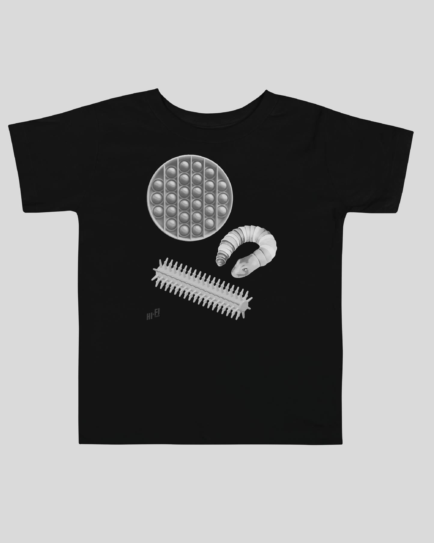 Toddler Fidget Unisex Black Tee