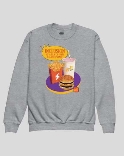 Youth Inclusion Combo Unisex Grey Crewneck