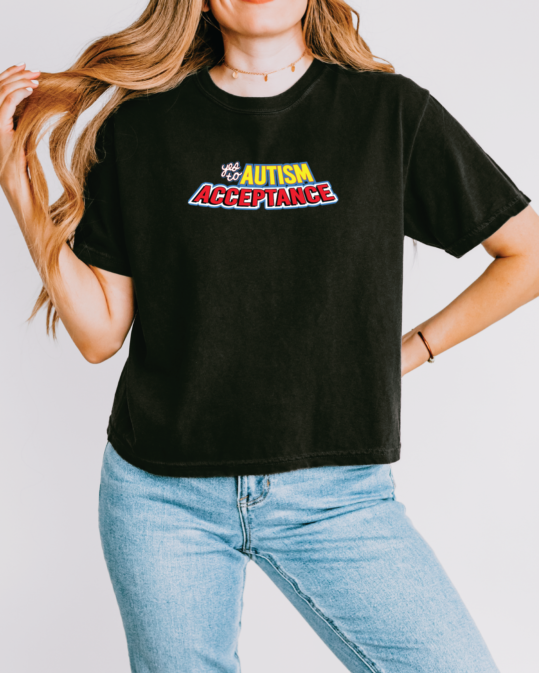 Women's Yes To Autism Boxy Tee