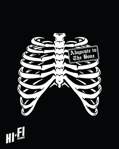 Advocate To The Bone Black Tee