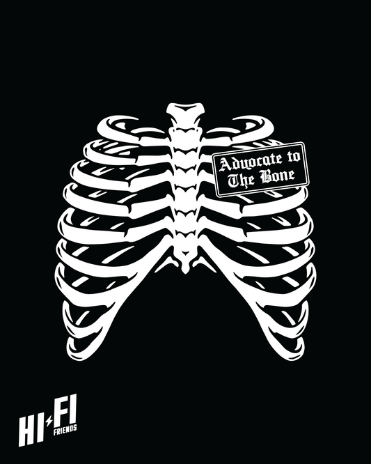 Advocate To The Bone Black Tee