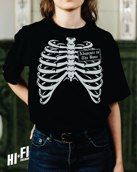 Advocate To The Bone Black Tee
