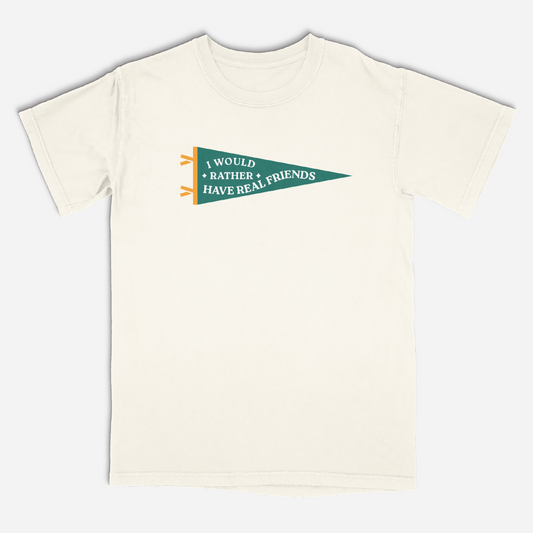 I'd Rather Pendant Ivory Tee