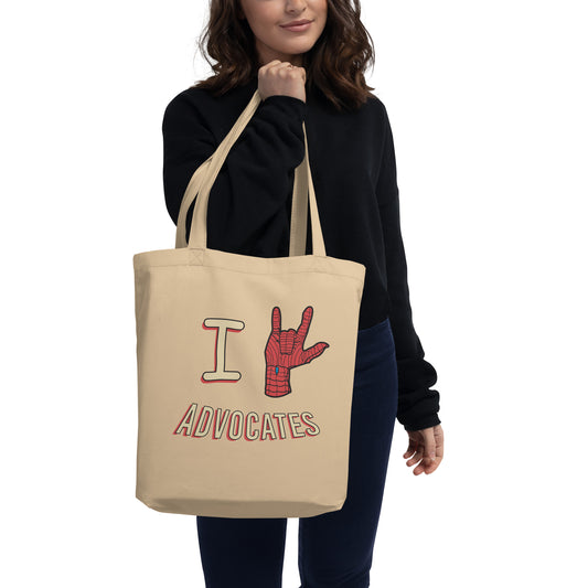 I Love Advocates Tote Bag