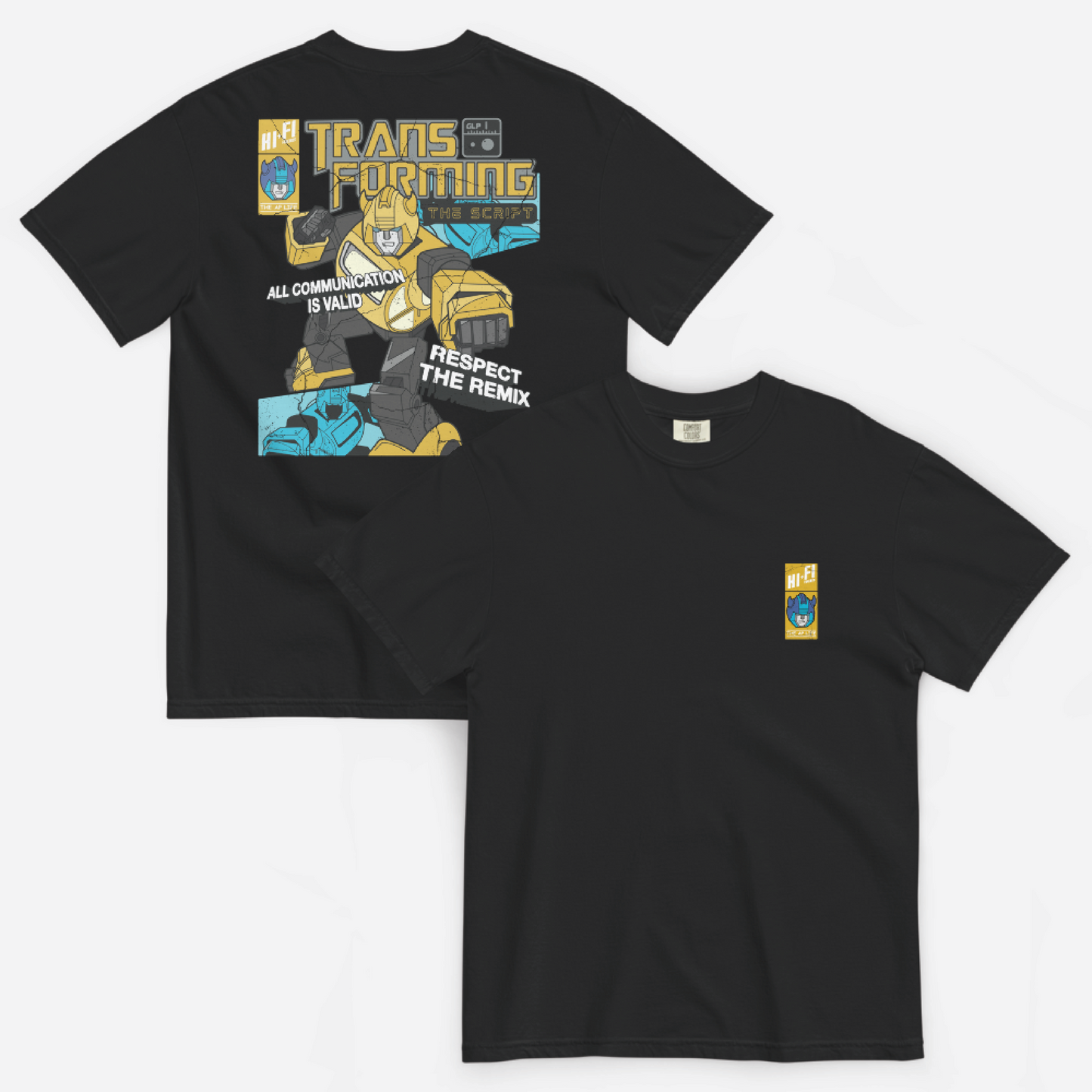 Youth Aesthetique Philosophie X Hi-Fi Friends Collab Transforming The Script Black Tee