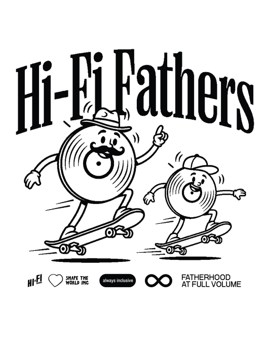 Adult Hi-Fi Fathers Skateboarding Unisex Tee